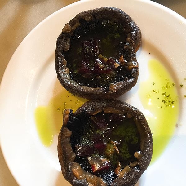 Casa Roman grilled filled mushrooms, Seville