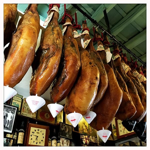 Las Teresas hanging jamon, Seville