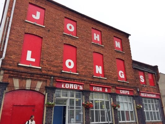John longs fish and chip shop Belfast 