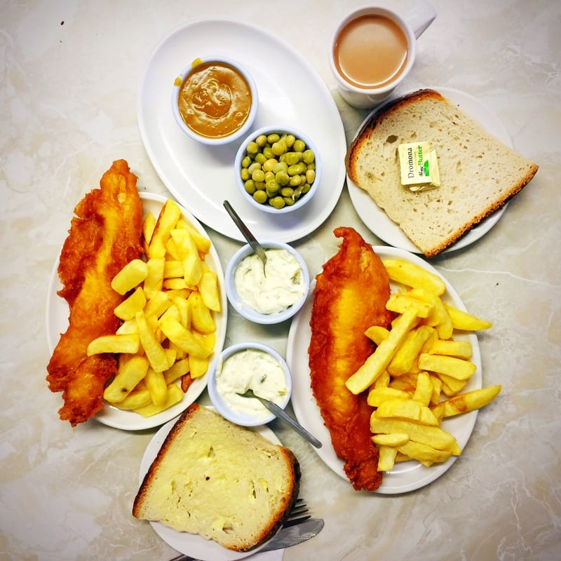 John longs fish and chip shop Belfast