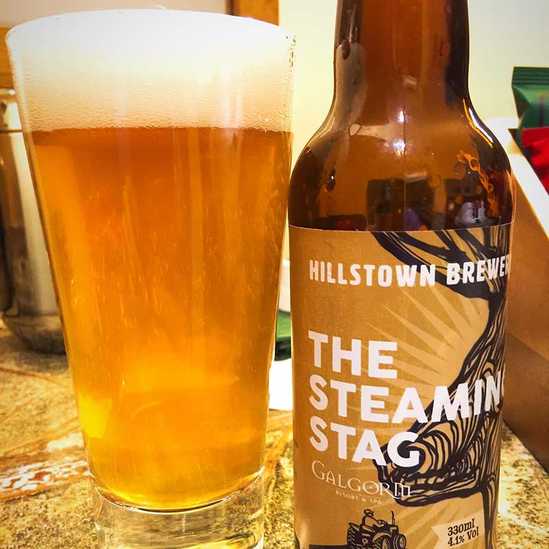 Galgorm Resort & Spa - the steaming stag beer