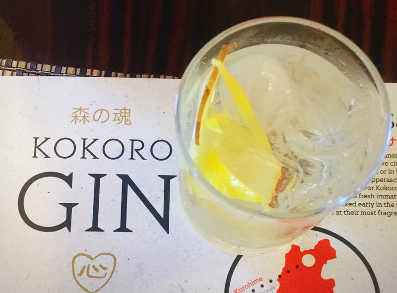 Kokoro Gin sansho berry Japanese inspired Gin 
