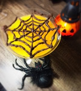 Spooky spider cobweb Halloween jelly