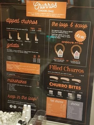 Loop and scoop ice cream churros Glasgow