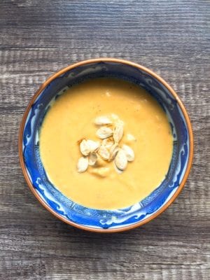 Pumpkin ginger apple soup recipe