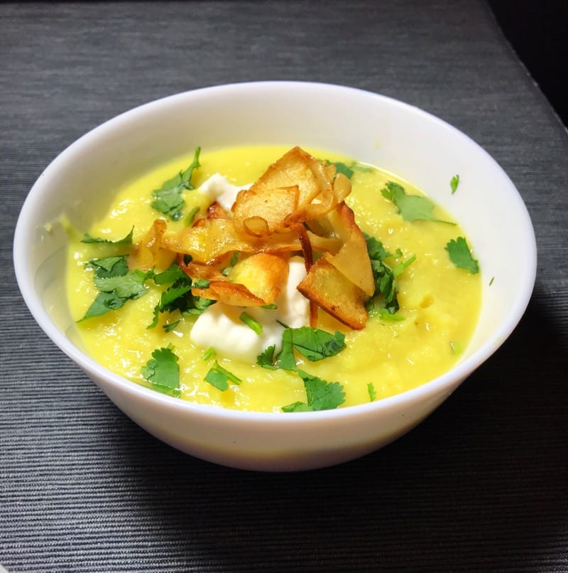 Spiced parsnip and apple soup recipe