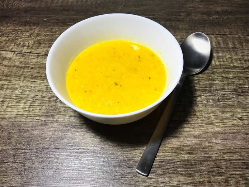 Roasted sweetcorn and yellow pepper soup recipe