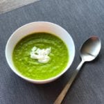 Courgette and pea soup Glasgow food blog foodie explorers