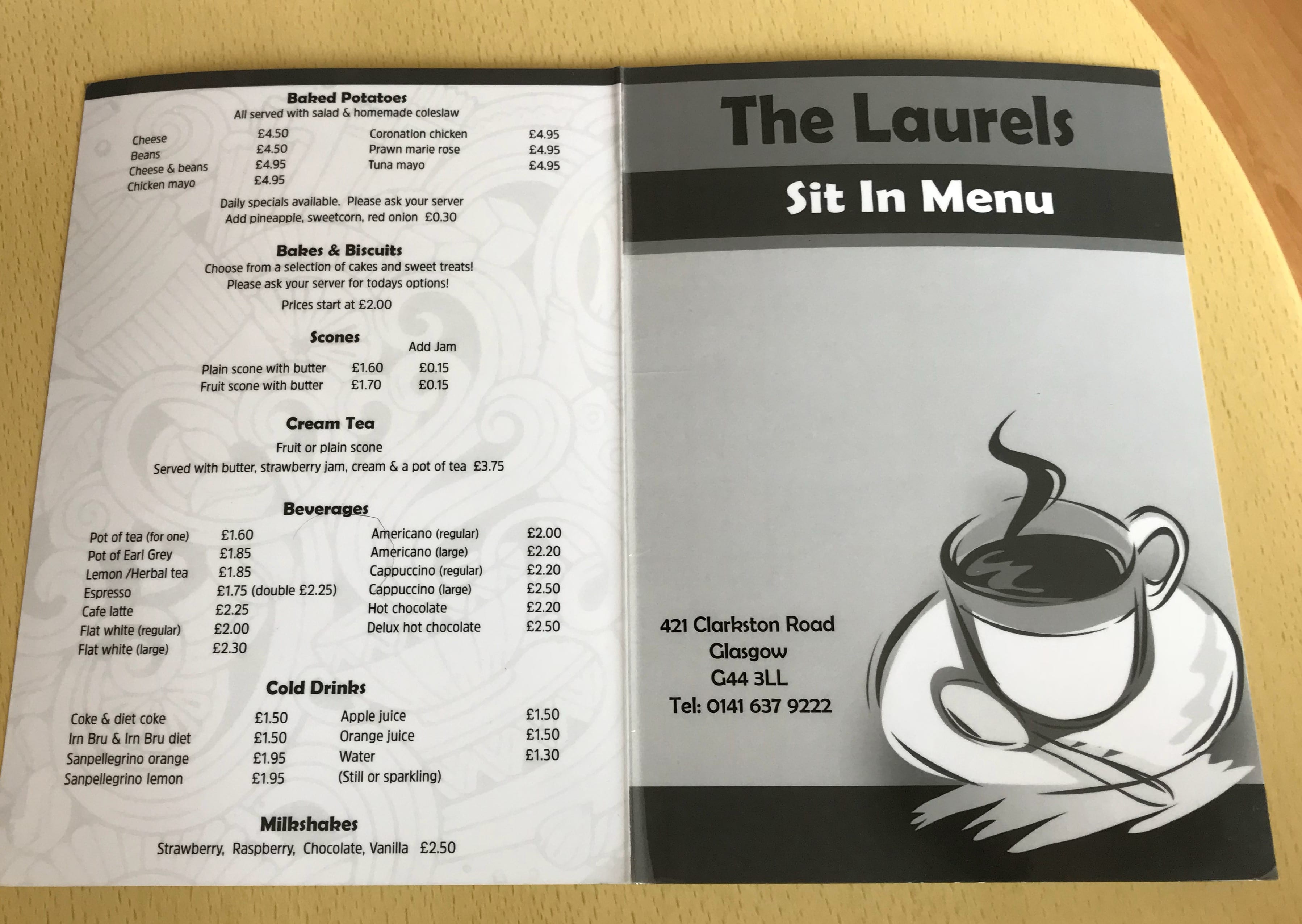 The laurels cafe muirend Glasgow 