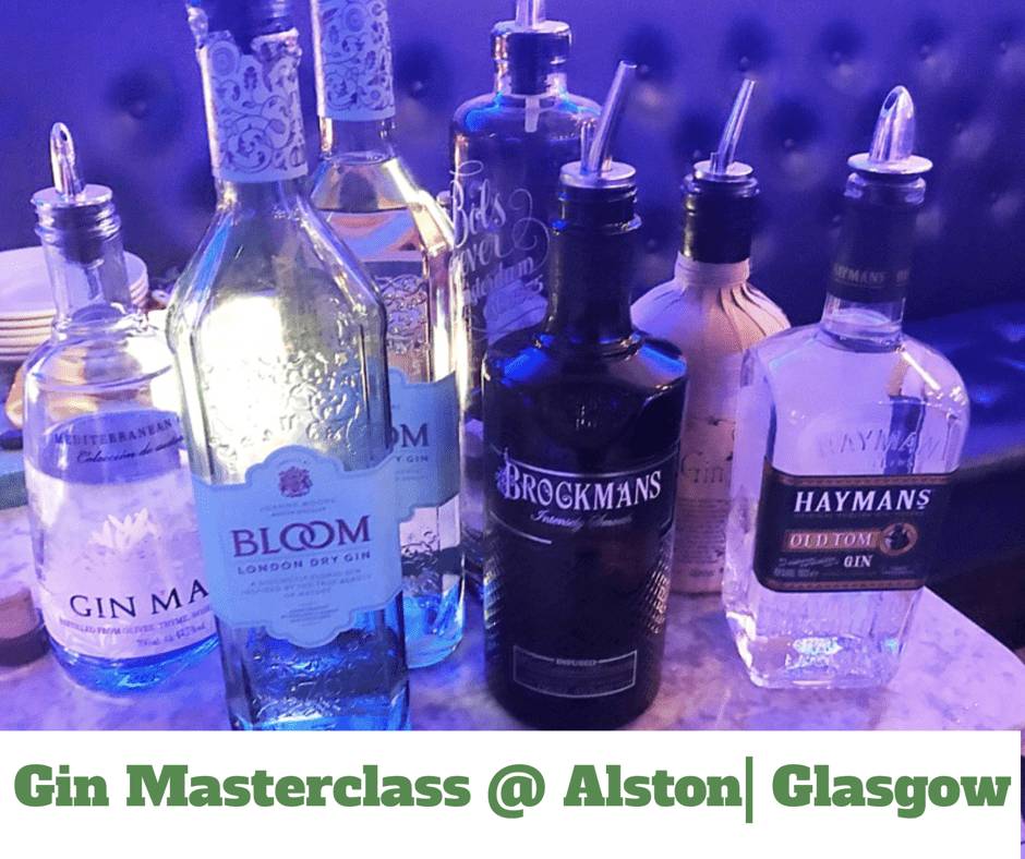 Foodie Explorers Glasgow food blog Alston Bar and beef gin masterclass