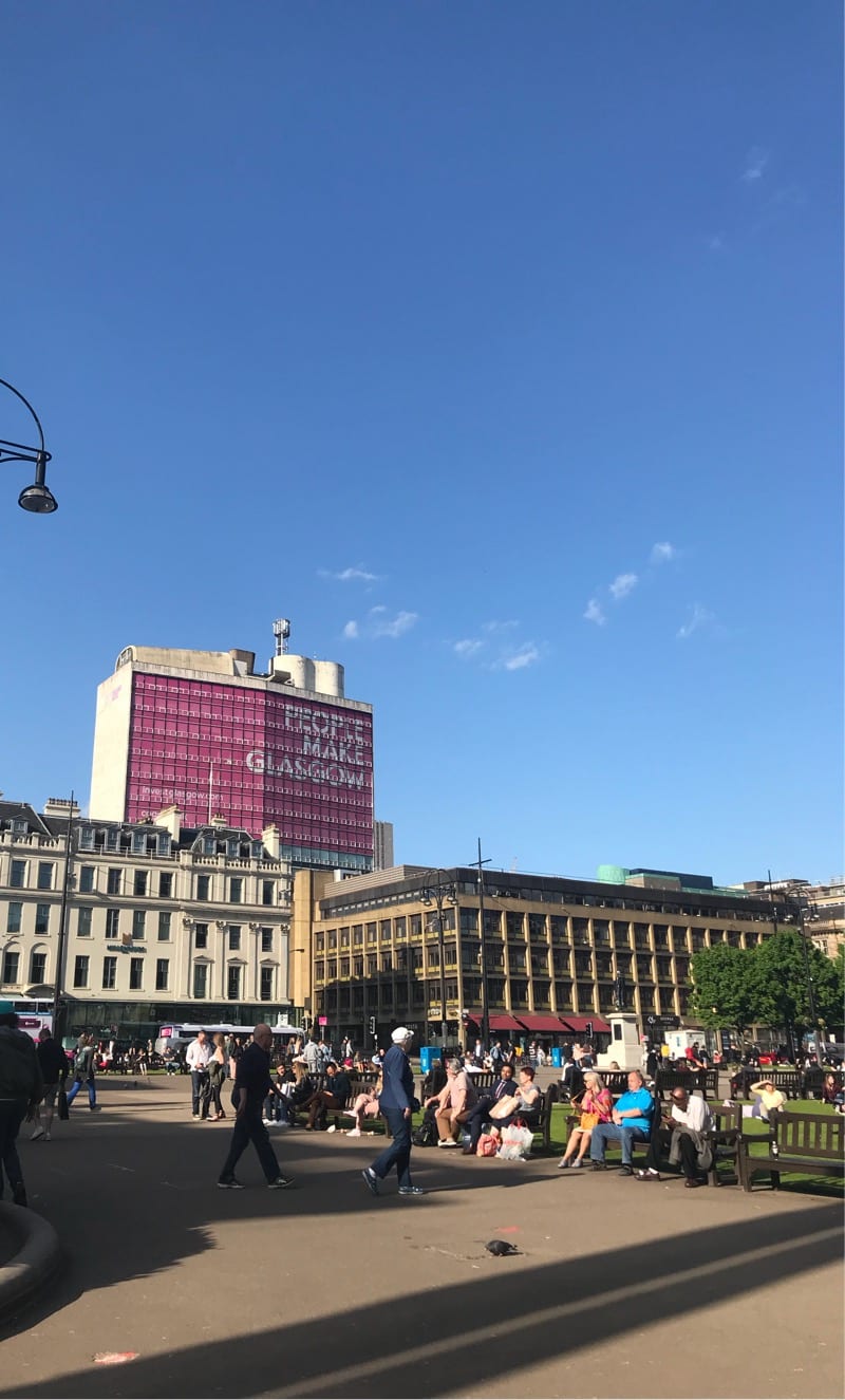 Glasgow in the sun
