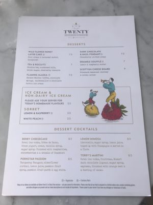 Twenty Princes street Edinburgh foodie explorers restaurant review