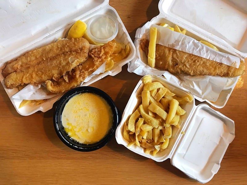Catch posh fish and chips Netherlee Glasgow foodie explorers