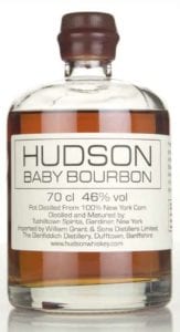 Hudson bourbon whisky bottle