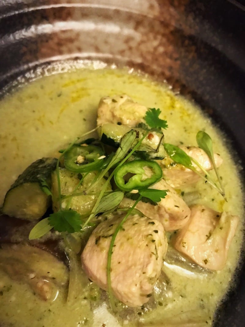 Malmaison Glasgow Summer Menu Thai green chicken curry 