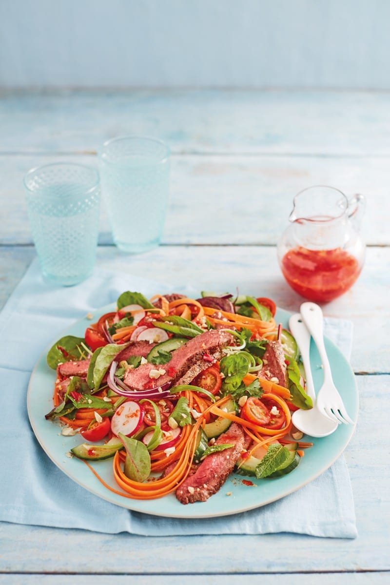 Sweet and Sour Beef Salad Lidl Scotland Tony Singh recipe