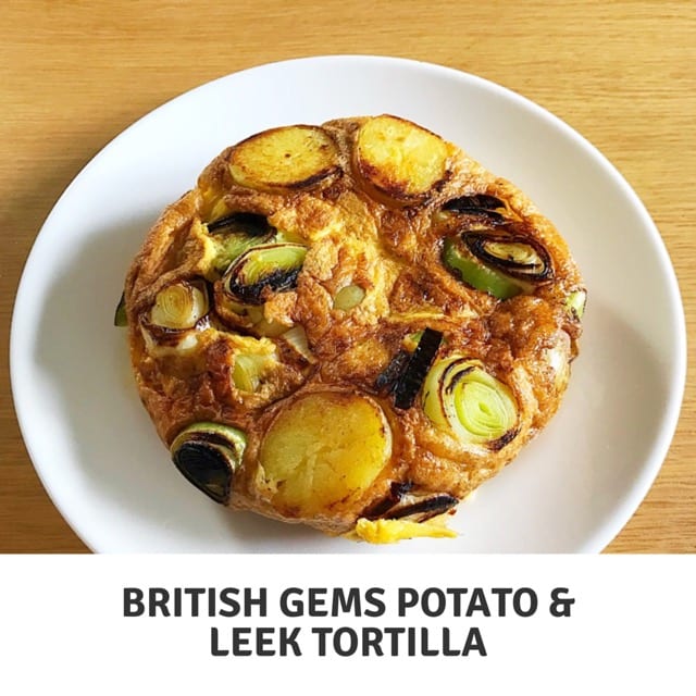 British Gems baby Potato and leek tortilla recipe