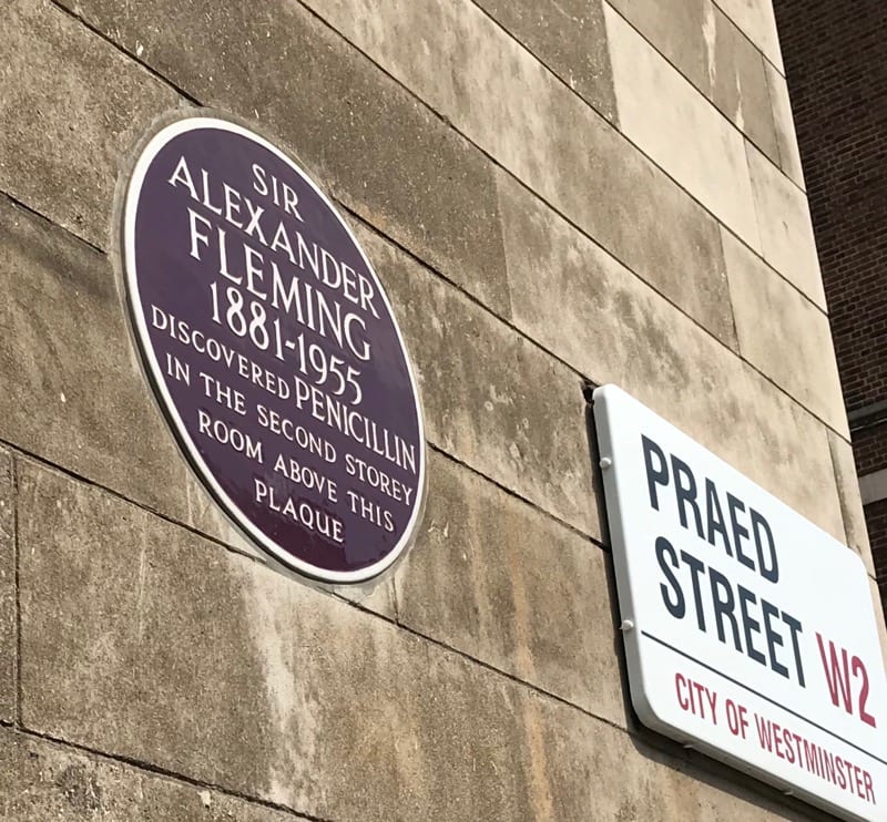 Alexander Fleming Laboratory penicillin Paddington London 