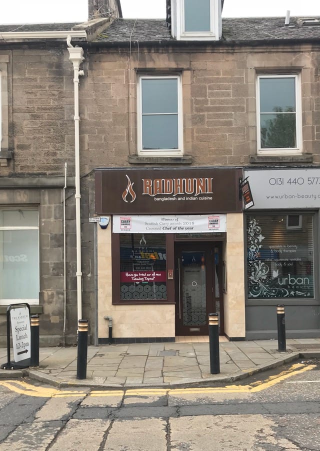 The Radhuni restaurant loanhead Edinburgh foodie Explorers