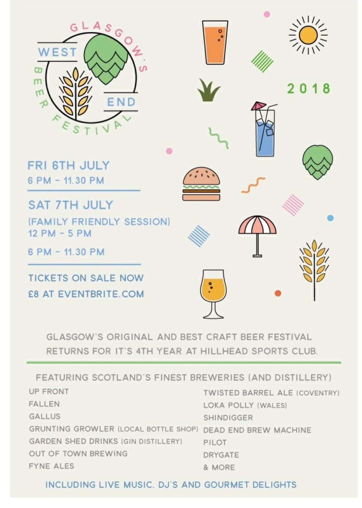 Event Glasgow’s West End Beer Festival • Foodie Explorers