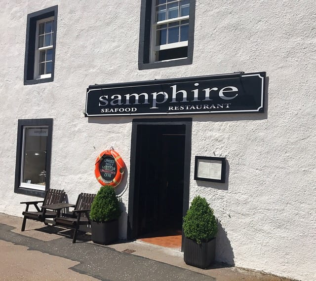 Samphire seafood restaurant Inveraray scotland 