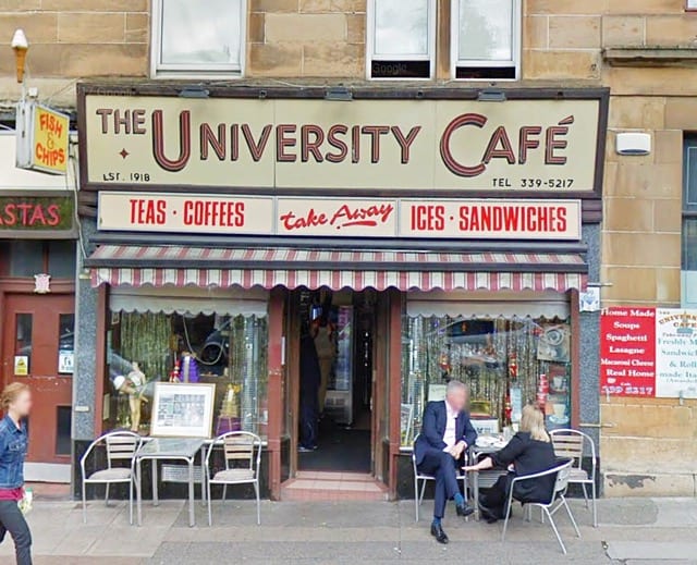 The university cafe Glasgow best ice cream Glasgow