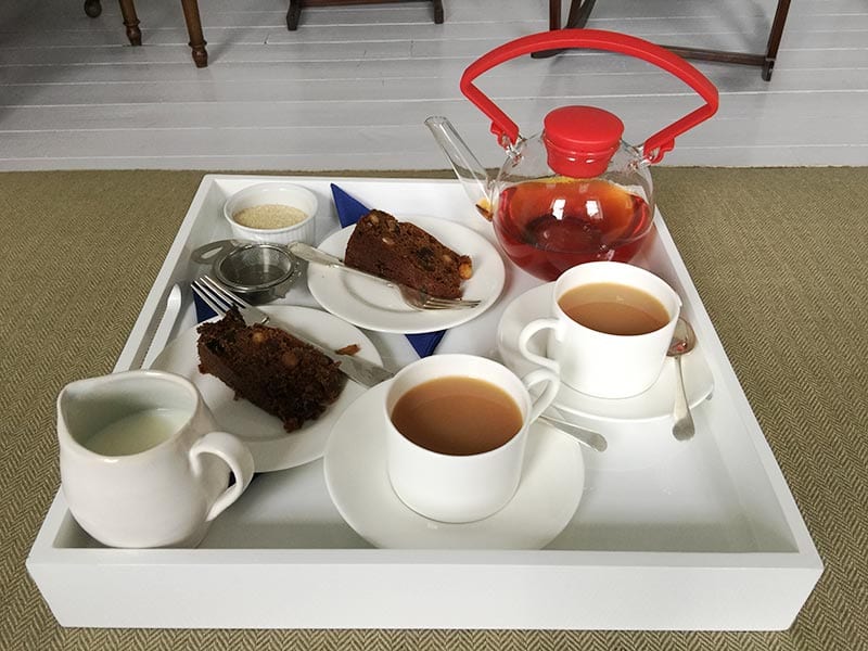 Chapel House, Penzance - welcome tea and cake