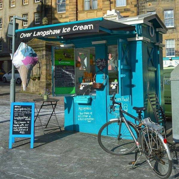 best ice cream shops in Edinburgh foodie explorers Over Langshaw Ice Cream Cool As