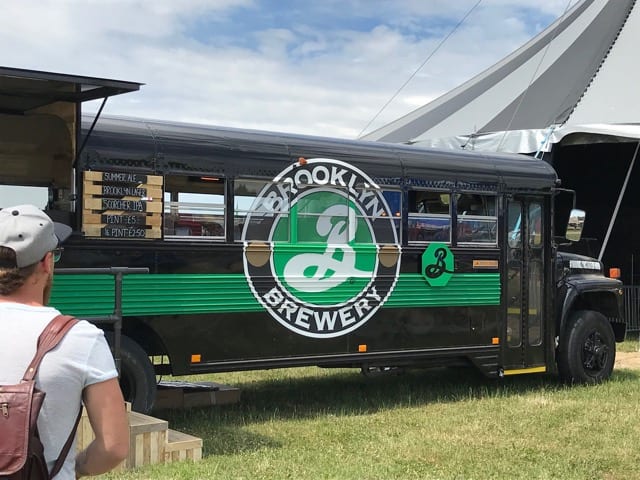 Brooklyn brewery bus baad Glasgow 