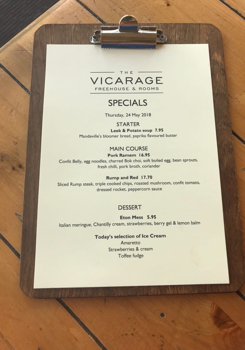 The vicarage Cheshire bar restaurant and boutique hotel