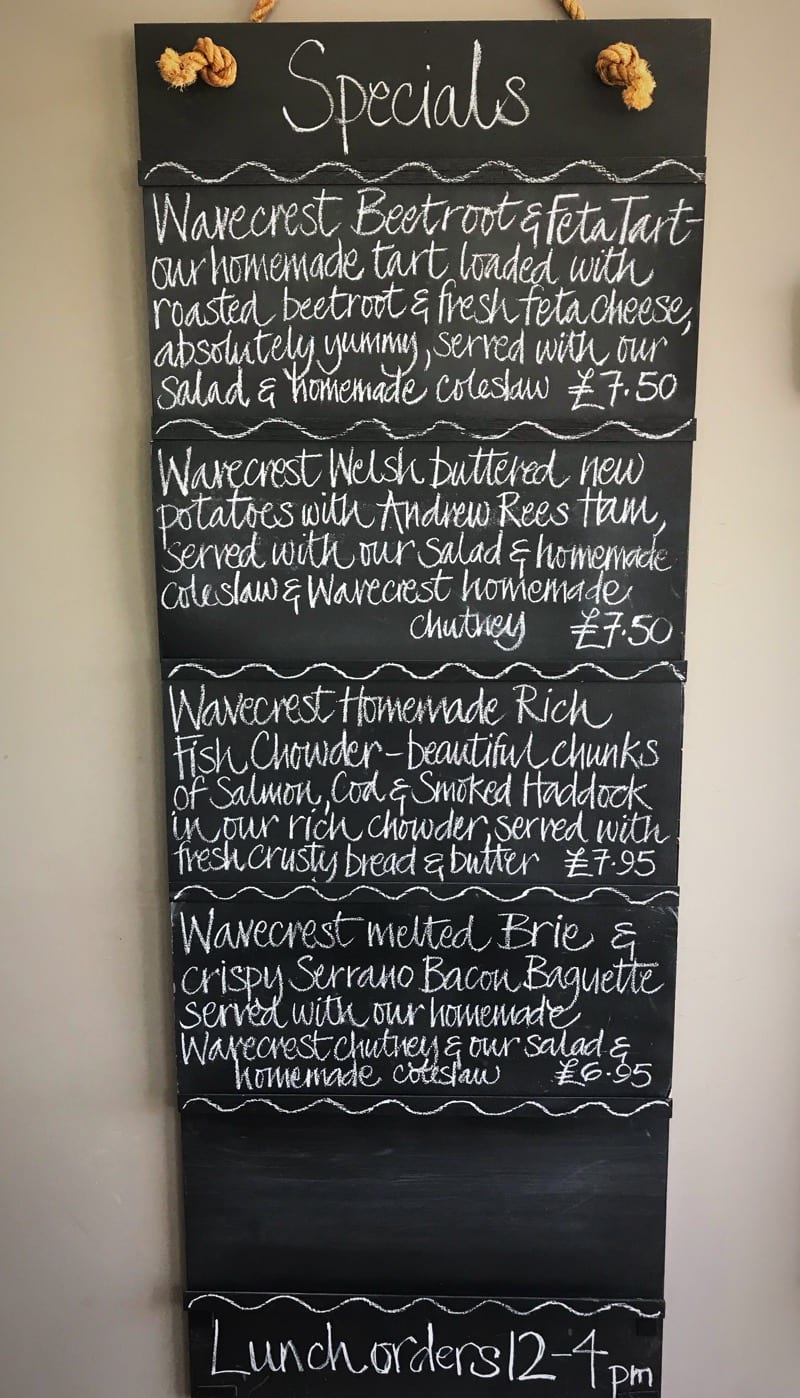 Wavecrest cafe angle beach Pembrokeshire wales foodie explorers