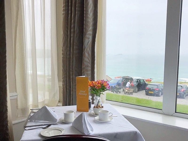 The headland hotel Newquay cornwall foodie Explorers