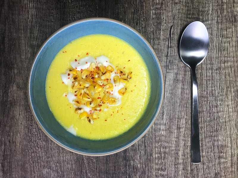 soil association organic september spicy sweetcorn soup recipe foodie explorers