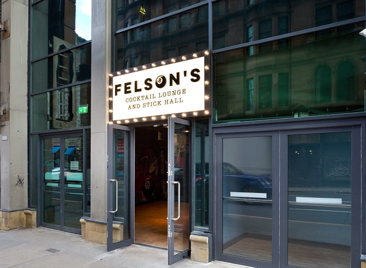 Felson’s Glasgow cocktail lounge and pool bar 