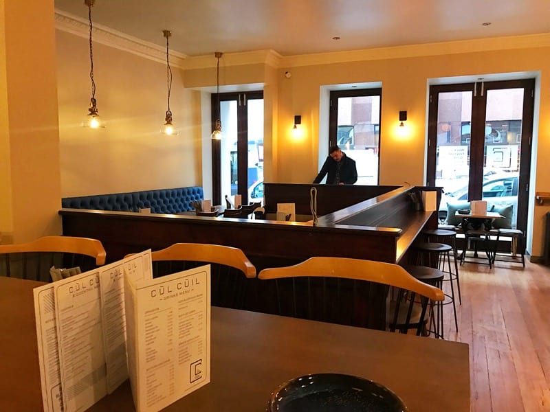 Cul cuil new bar in Glasgow city centre foodie explorers