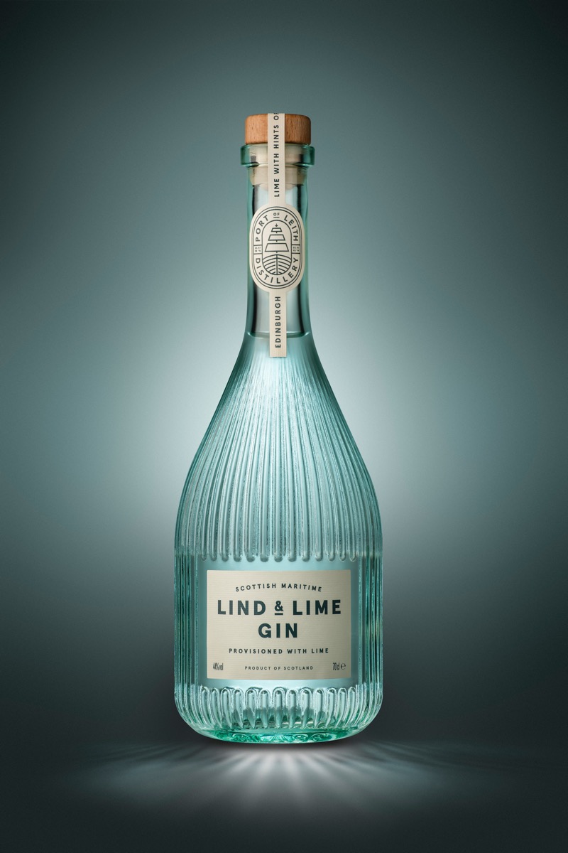 Lind and lime gin port of Leith Distillery