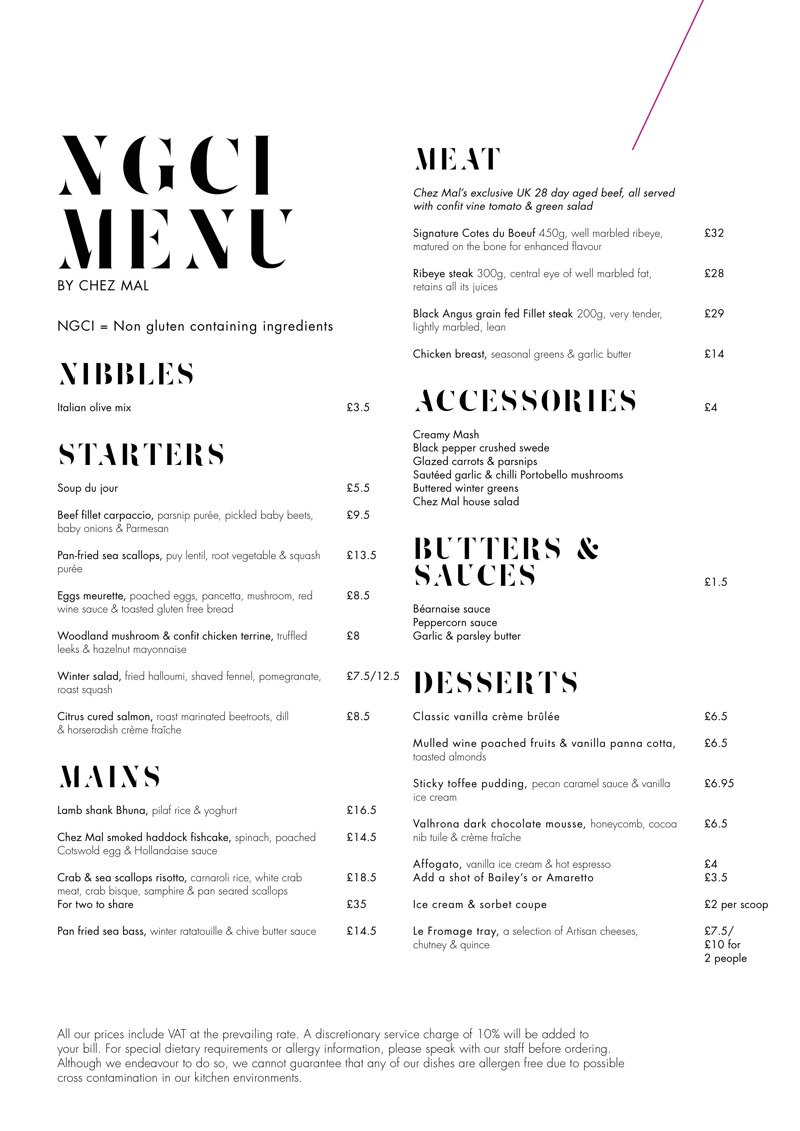 Malmaison Glasgow winter menu