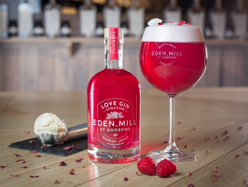 Eden Mill love gin Liqueur raspberry ripple