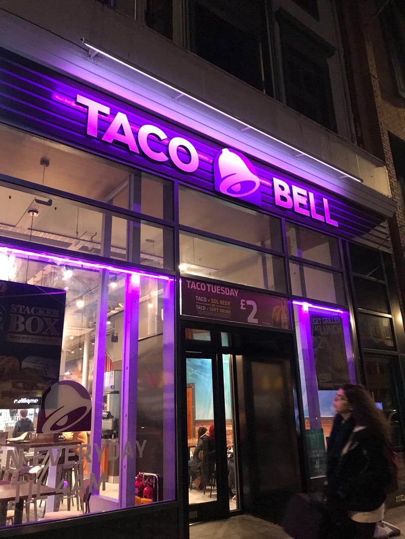 Taco Bell Glasgow big bell box review