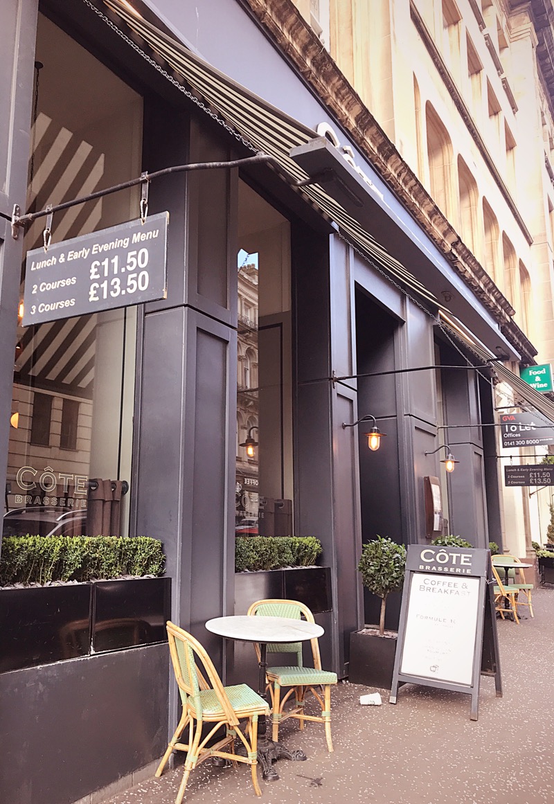 Lunch at Côte Brasserie French casual dining in Glasgow Foodie Explorers