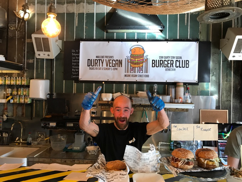 durty vegan burger club glasgow