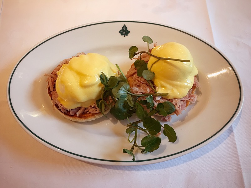 The Ivy Glasgow brunch Eggs Benedict 