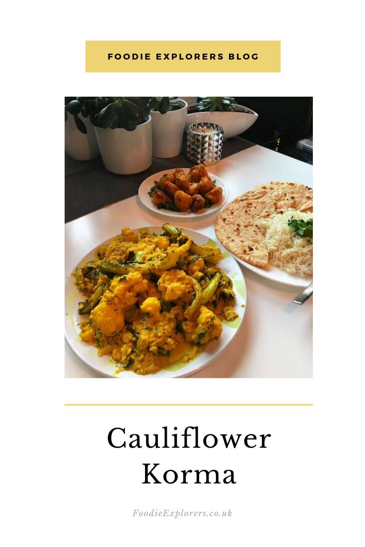 cauliflower korma recipe