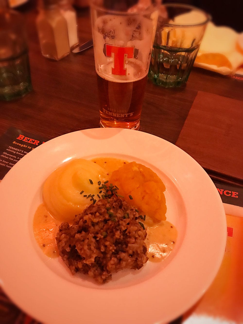 Mharsanta Tennent’s food and beer pairing Glasgow 