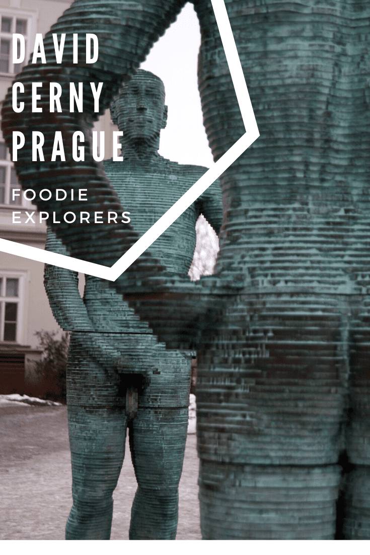 david cerny statue map prague