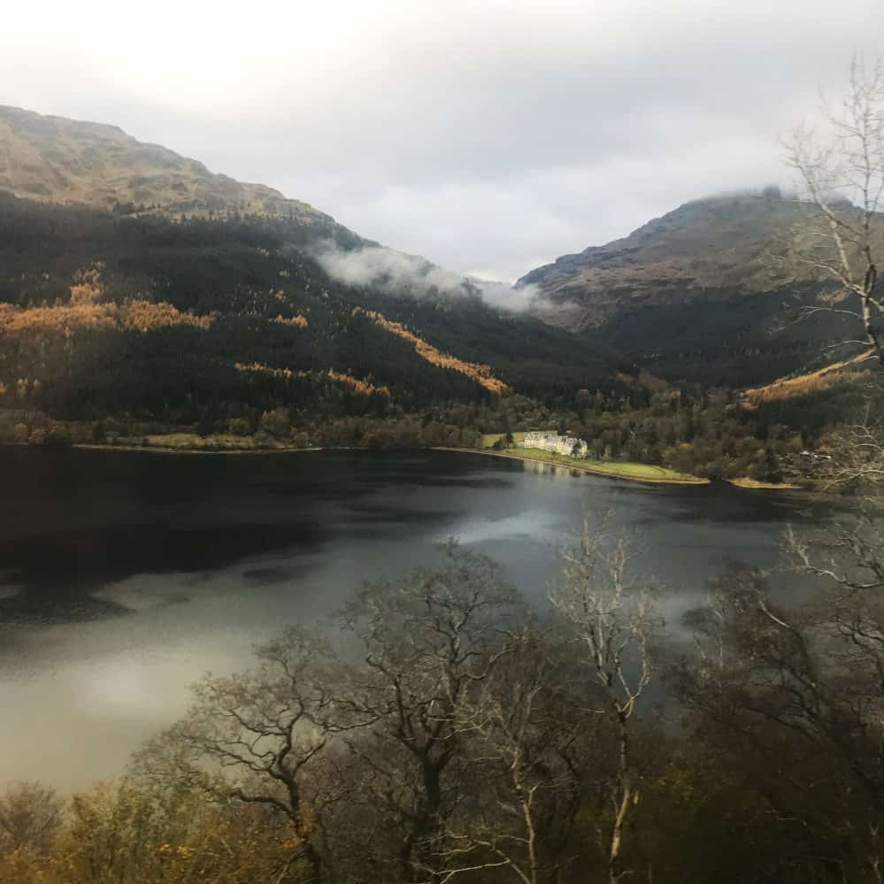 railway journey to bridge of orchy hotel