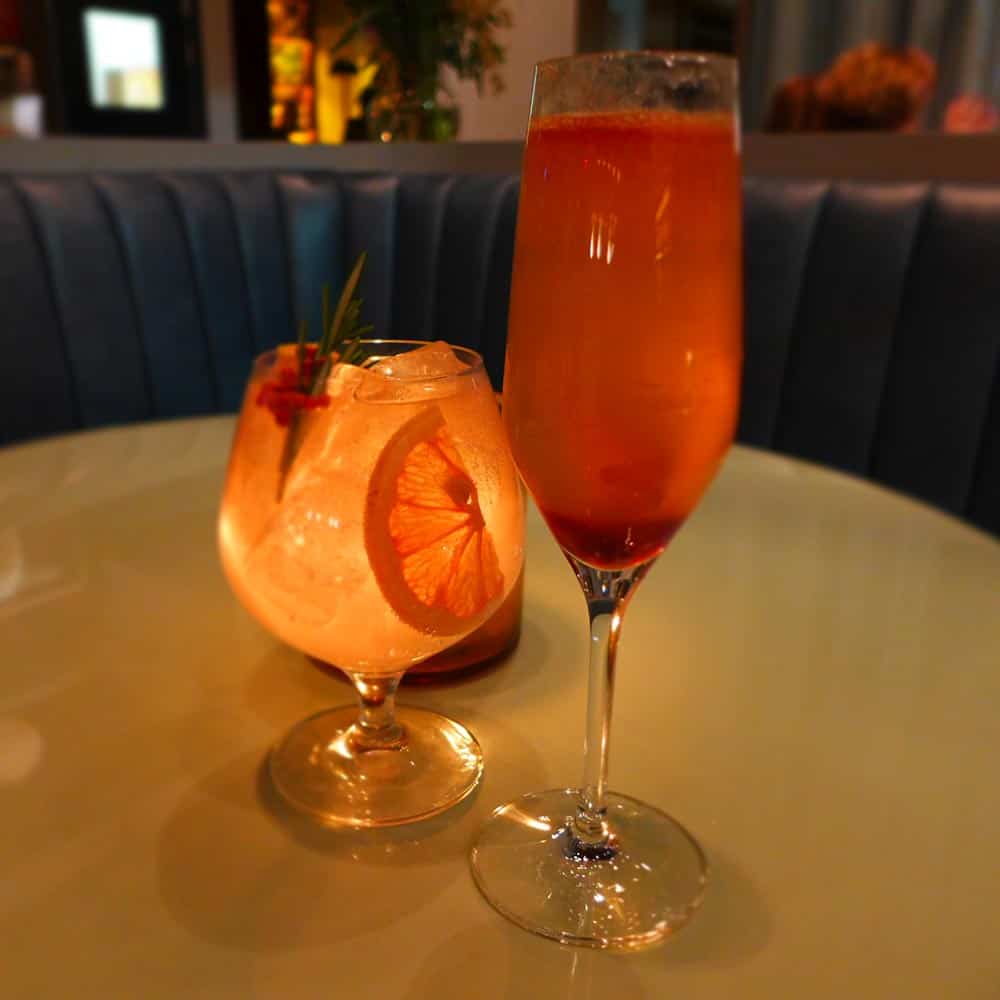Cocktails at Victor Restaurant, Le Germain Mercer Hotel