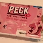 PECK from HECK vegan valentines day burger