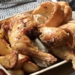 Lemon and thyme spatchcock chicken