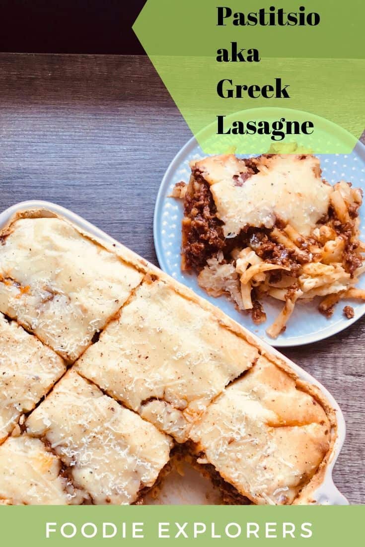 Pastitsio Greek lasagne recipe 